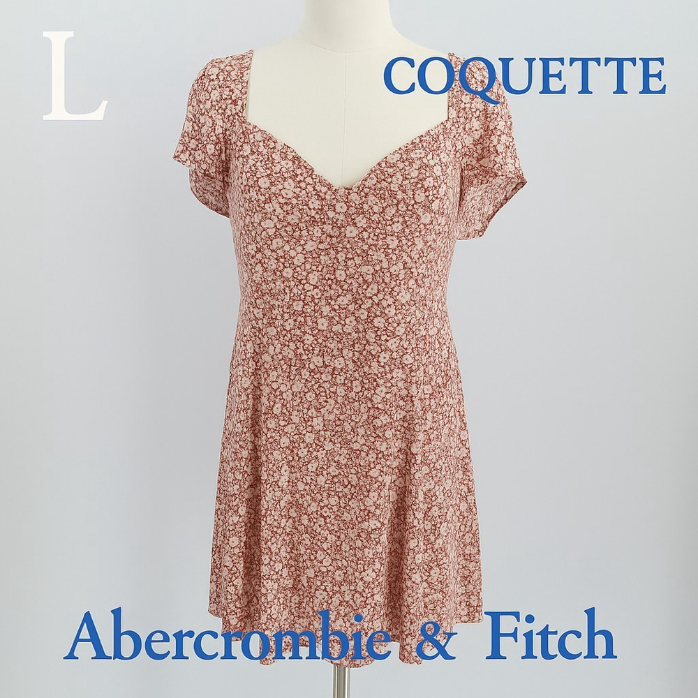 Abercrombie & Fitch Rose Floral Midi Dress